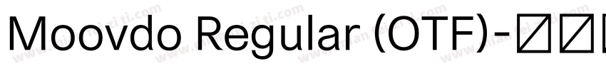 Moovdo Regular (OTF)字体转换